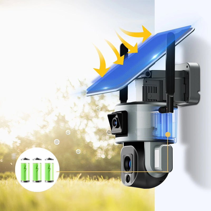 SecurePro® Wireless Solar Zoom Security Camera